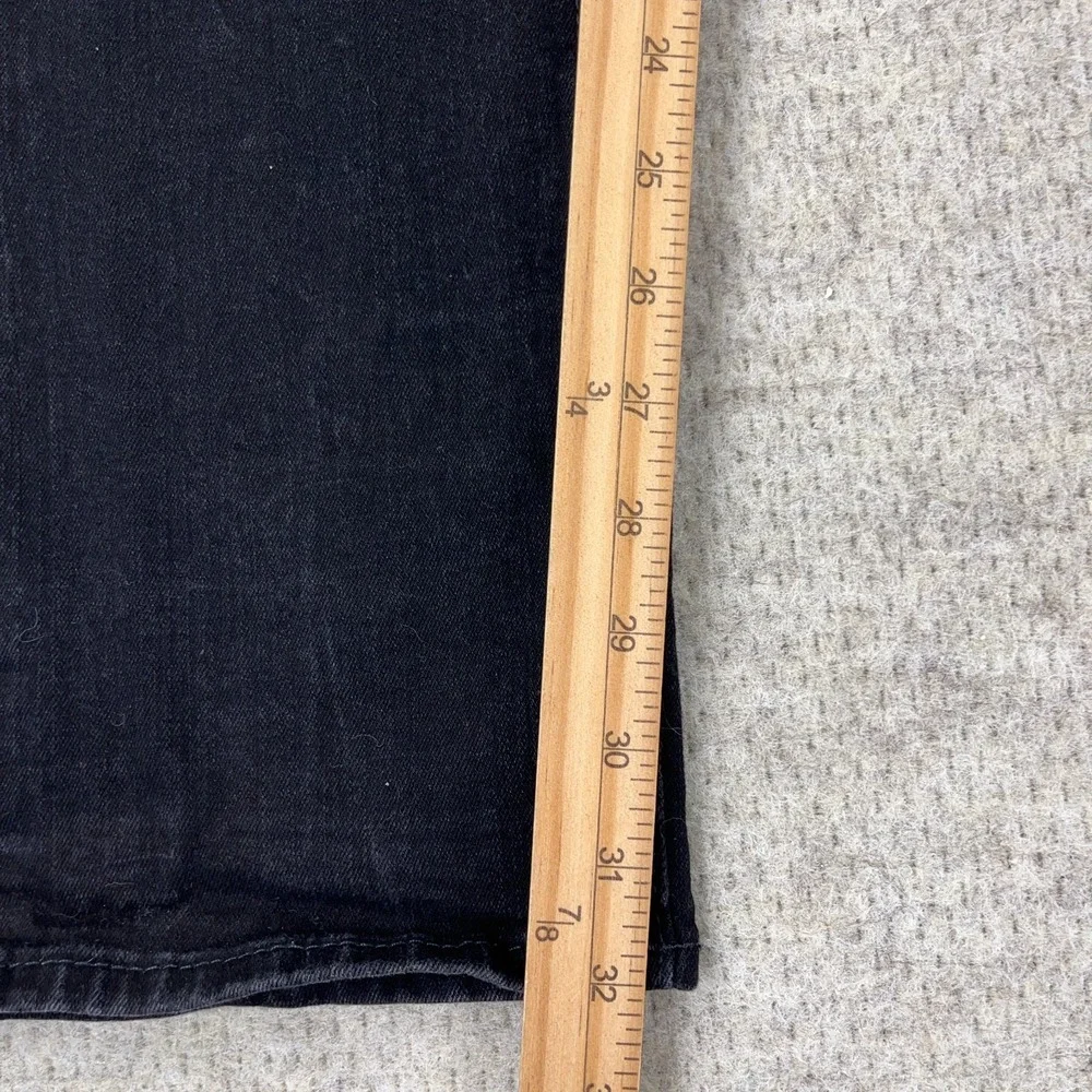 True Religion Jeans Men 34X32 Black Denim Geno Relaxed Slim Fit Black Wash Adult